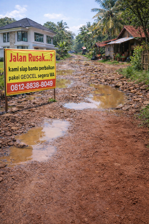 jalan rusak yapetabas